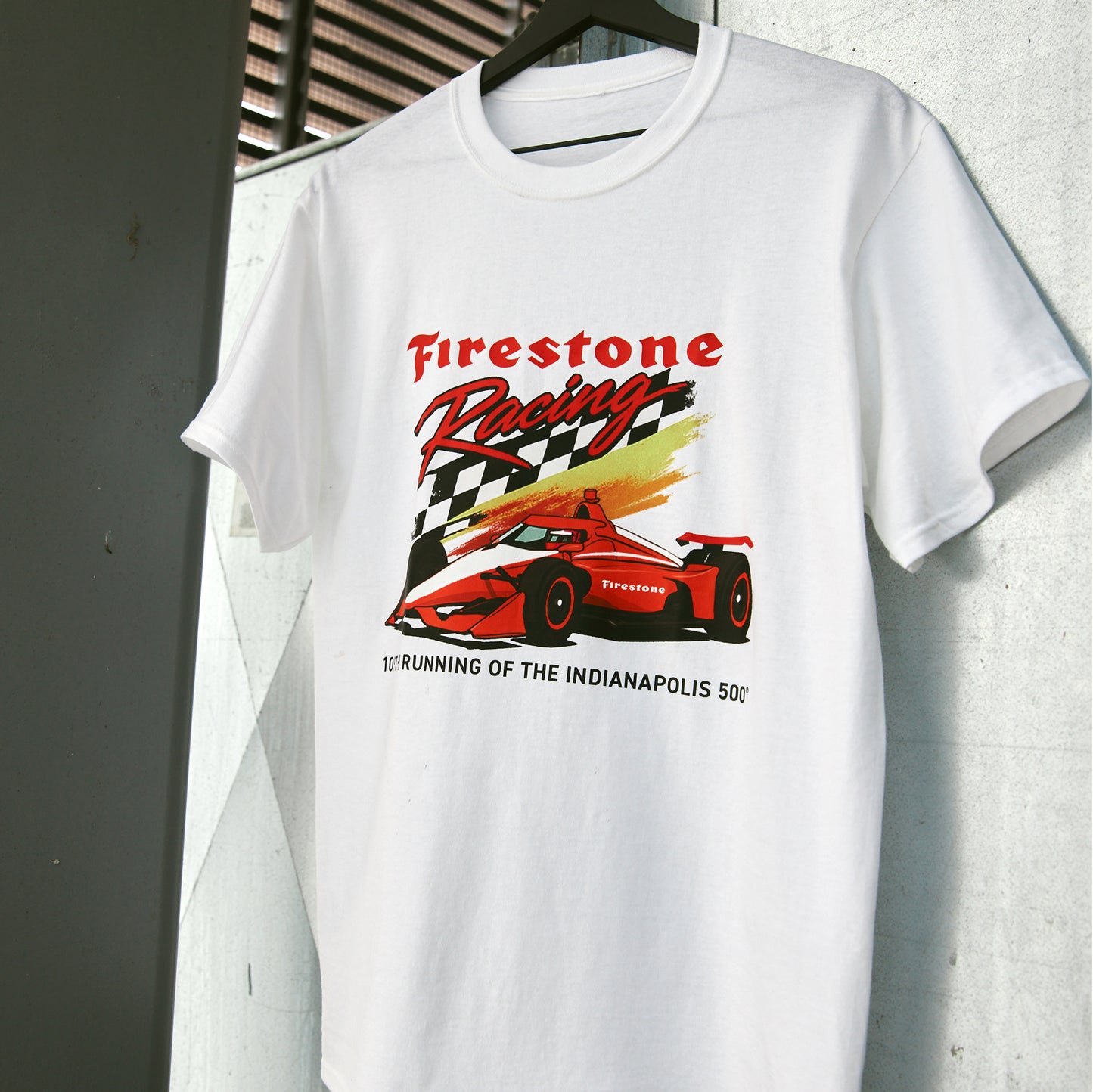 Throwback Racing Tee in White