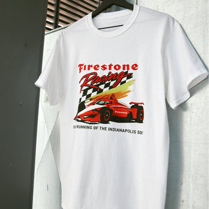 Throwback Racing Tee in White
